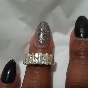 925 10-Stone Silver Ring